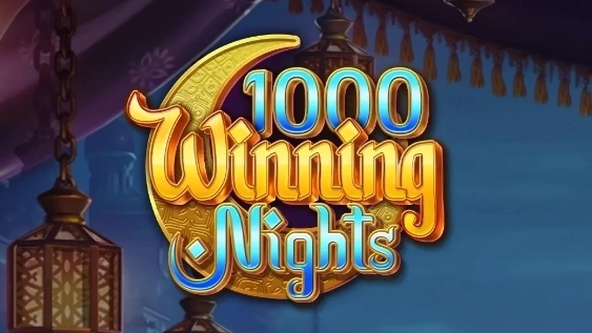 Interface visual do slot 1000 Winning Nights com seus 5 rolos em destaque
